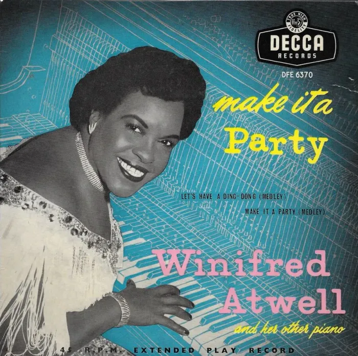 Framed Print : Winifred Atwell on the cover of her recording of Make it a P Framed Print : Winifred Atwell on the cover of her recording of Make it a P