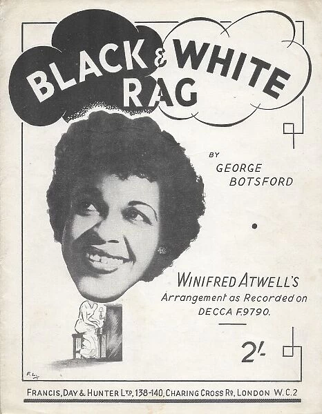 Winifred Atwell music sheet for Black and White Rag