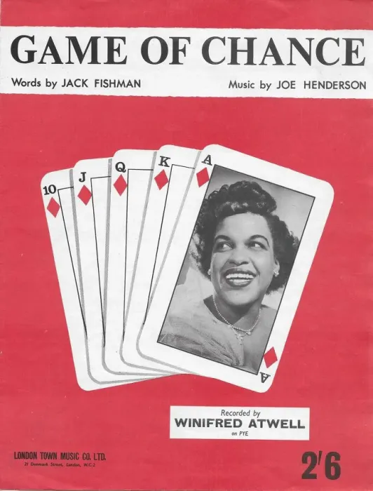 Framed Print : Winifred Atwell music sheet for Game of Chance Framed Print : Winifred Atwell music sheet for Game of Chance
