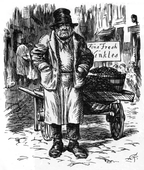 Framed Print : Winkle seller, 1869 Framed Print : Winkle seller, 1869