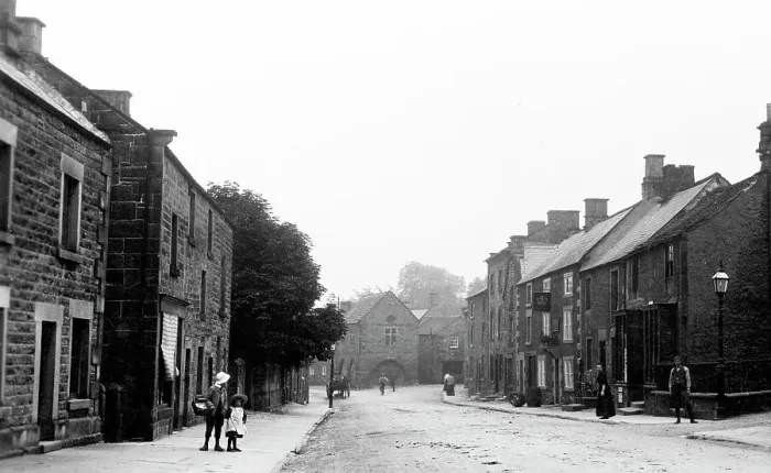 Framed Print : Winster Main Street near Matlock early 1900s Framed Print : Winster Main Street near Matlock early 1900s