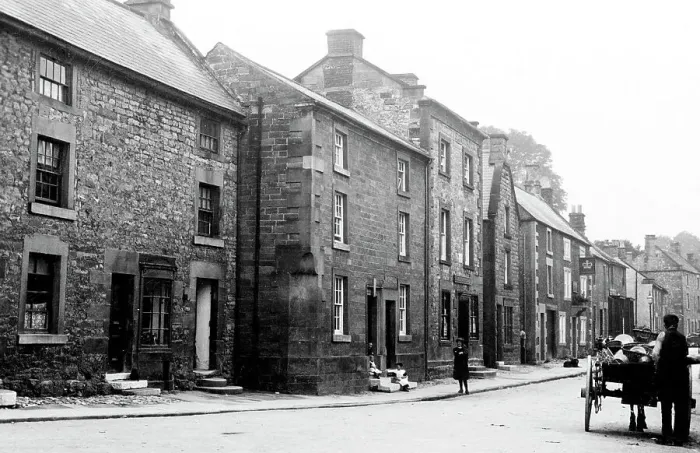 Framed Print : Winster Main Street near Matlock early 1900s Framed Print : Winster Main Street near Matlock early 1900s