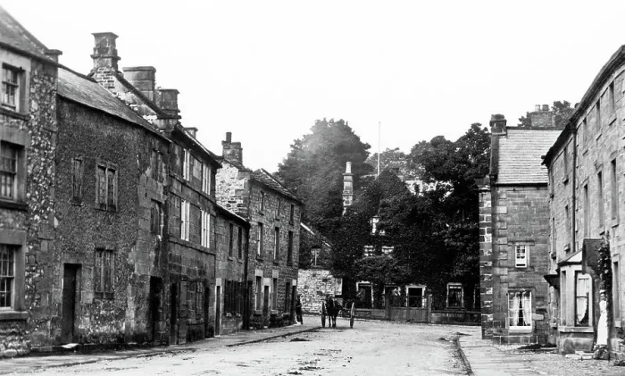Framed Print : Winster Main Street near Matlock early 1900s Framed Print : Winster Main Street near Matlock early 1900s