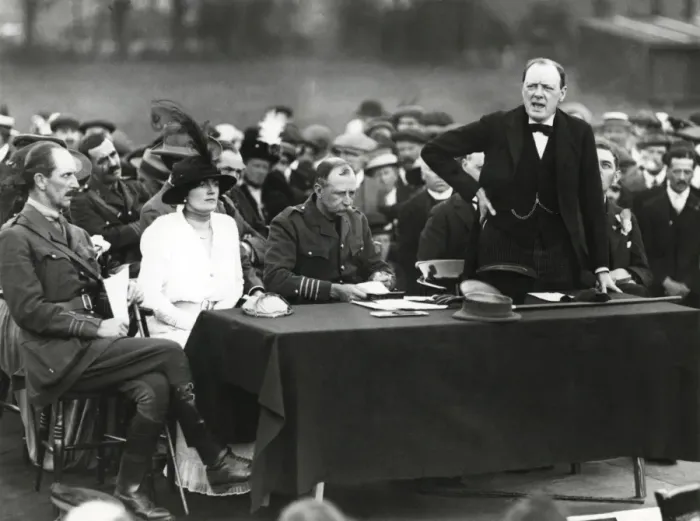 Framed Print : Winston Churchill at Enfield Lock Munition Works Framed Print : Winston Churchill at Enfield Lock Munition Works