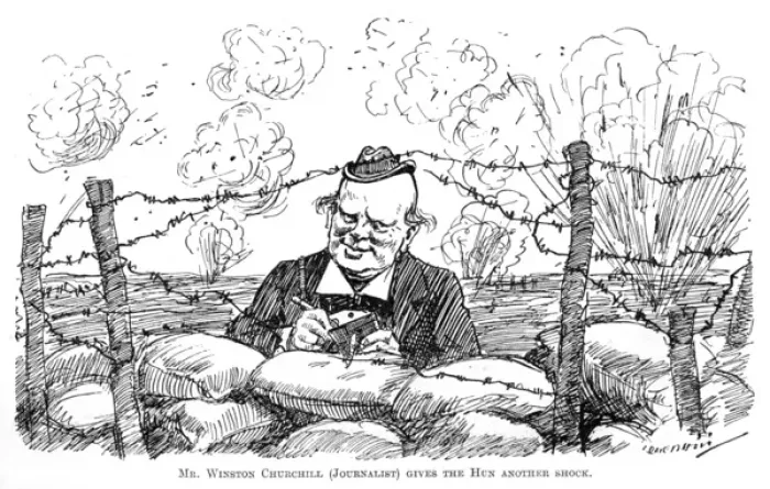 Framed Print : Winston Churchill (Journalist) Framed Print : Winston Churchill (Journalist)