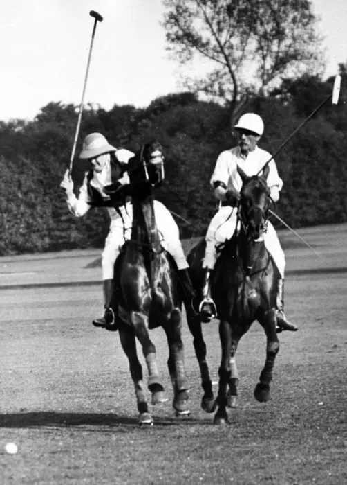 Framed Print : Winston Churchill playing polo Framed Print : Winston Churchill playing polo