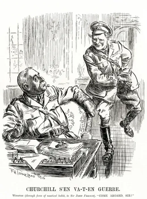 Framed Print : Winston Churchill - Punch Cartoon Framed Print : Winston Churchill - Punch Cartoon