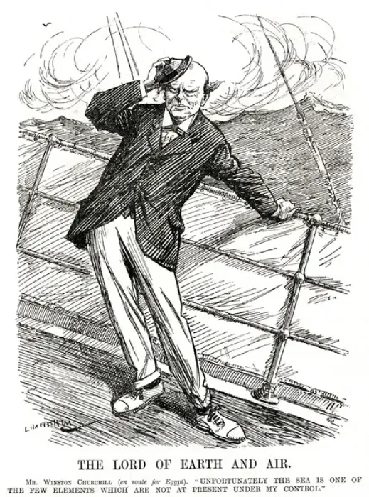 Framed Print : Winston Churchill - Punch Cartoon Framed Print : Winston Churchill - Punch Cartoon