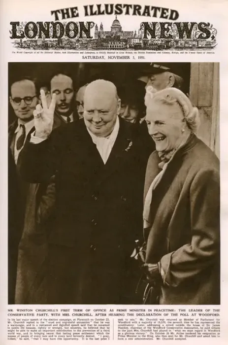Framed Print : Winston Churchill returning as Prime Minister Framed Print : Winston Churchill returning as Prime Minister