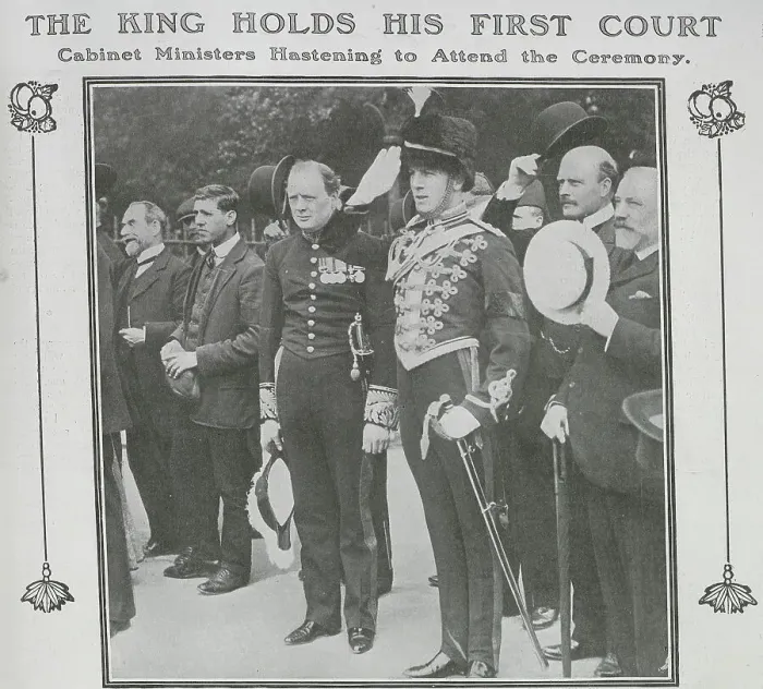 Framed Print : Winston Churchill at St James's Palace Framed Print : Winston Churchill at St James's Palace