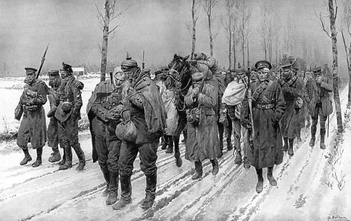 Framed Print : Winter conditions in Yser, 1914 Framed Print : Winter conditions in Yser, 1914