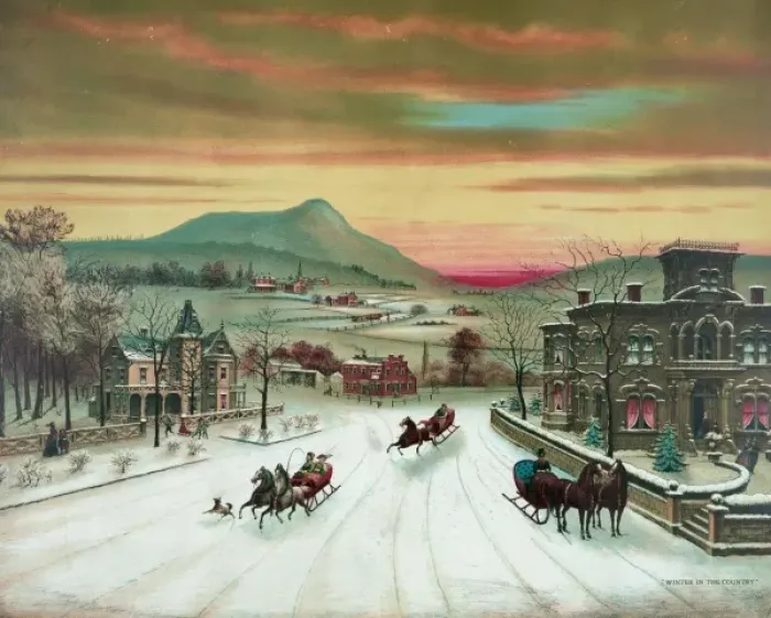 Framed Print : Winter in the country Framed Print : Winter in the country