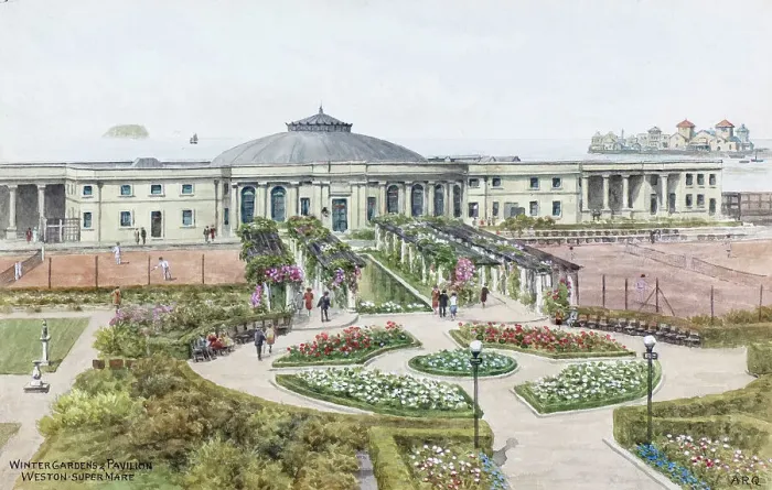 Framed Print : Winter Gardens and Pavilion, Weston-super-Mare, Somerset Framed Print : Winter Gardens and Pavilion, Weston-super-Mare, Somerset