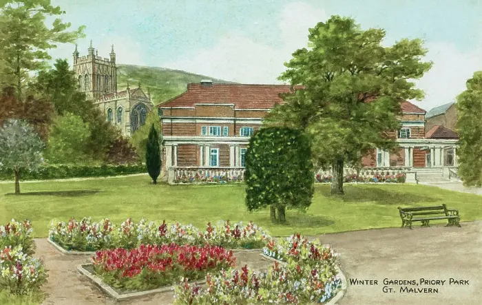 Framed Print : Winter Gardens, Priory Park, Great Malvern, Worcestershire Framed Print : Winter Gardens, Priory Park, Great Malvern, Worcestershire
