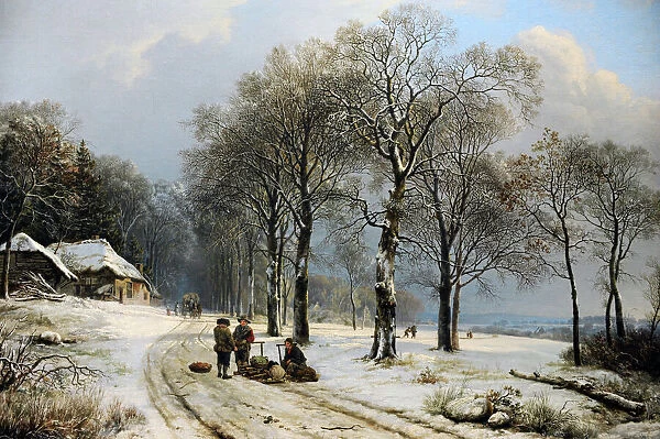 Winter Landscape, 1835-1838, by Barend Cornelis Koekkoek (18