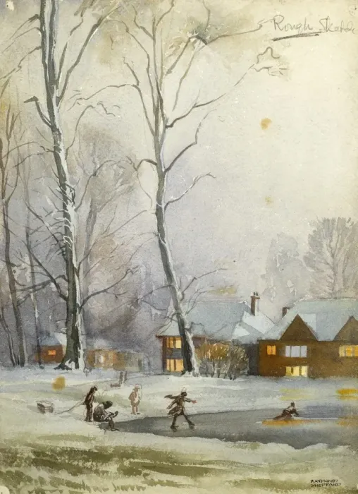 Framed Print : Winter landscape Framed Print : Winter landscape