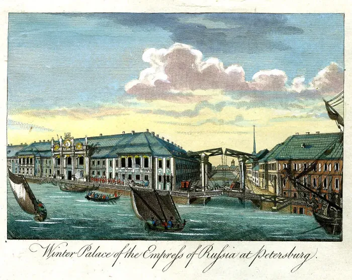 Framed Print : Winter Palace of The Empress of Russia At Petersberg Framed Print : Winter Palace of The Empress of Russia At Petersberg