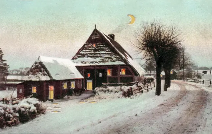 Framed Print : Winter Scene Framed Print : Winter Scene