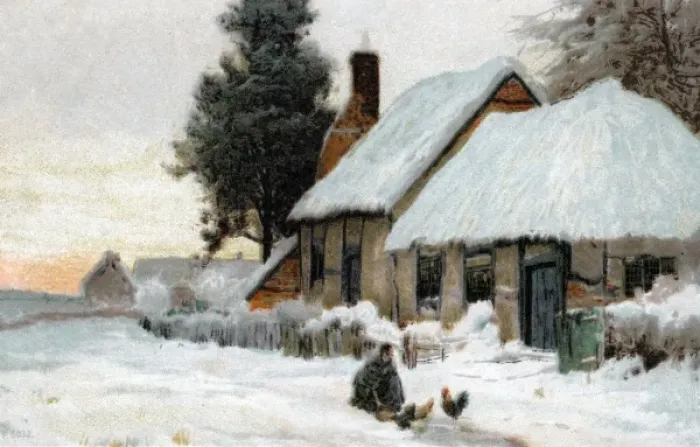 Framed Print : Winter Scene Framed Print : Winter Scene