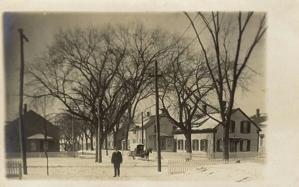 Winter scene in Greystone, USA