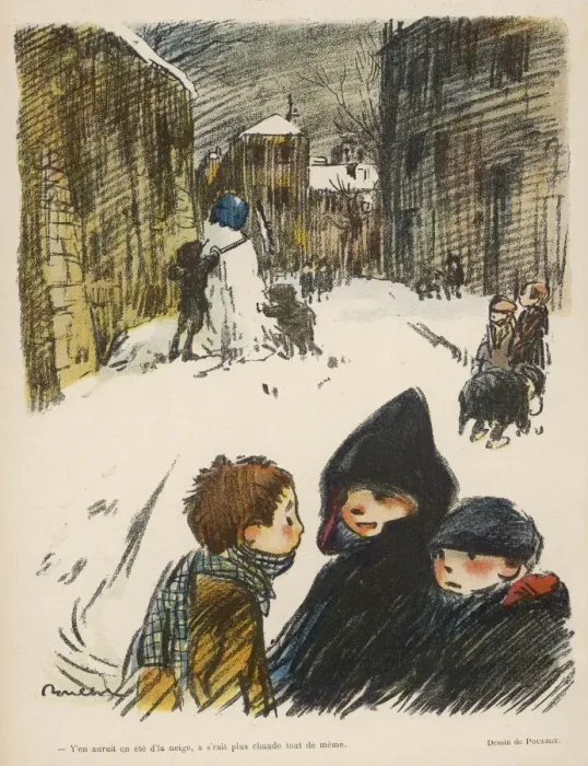 Framed Print : Winter Snowman 1911 Framed Print : Winter Snowman 1911