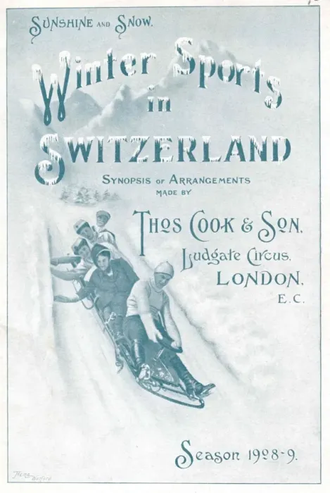 Framed Print : Winter Sports in Switzerland, with Thomas Cook Framed Print : Winter Sports in Switzerland, with Thomas Cook