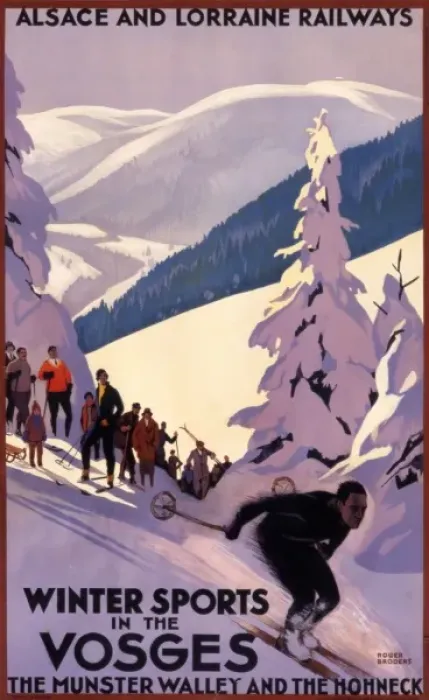 Framed Print : Winter sports in the Vosges Framed Print : Winter sports in the Vosges