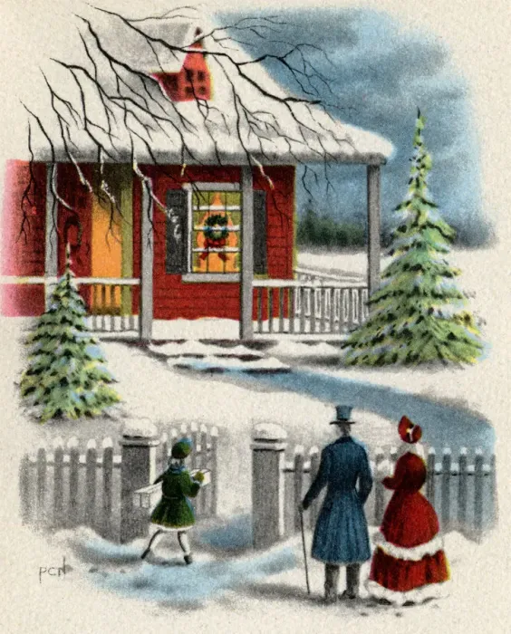 Framed Print : A Winter Stroll Date: 1910 Framed Print : A Winter Stroll Date: 1910