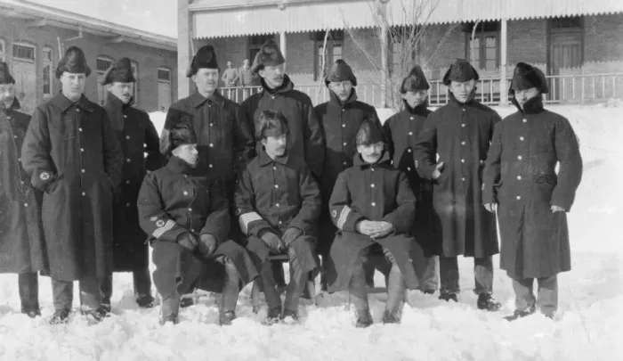 Framed Print : WINTER UNIFORMS circa 1911 Framed Print : WINTER UNIFORMS circa 1911