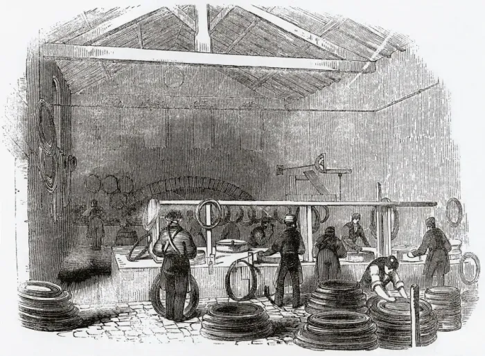 Framed Print : Wire-drawing Machines at Birmingham Wire Works Framed Print : Wire-drawing Machines at Birmingham Wire Works