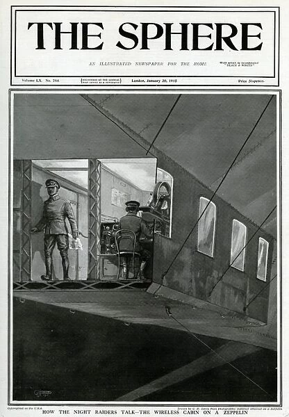 Wireless cabin on a Zeppelin by G. H. Davis