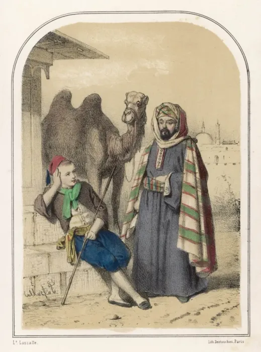 Framed Print : Wise Camel Lassalle 19C Framed Print : Wise Camel Lassalle 19C