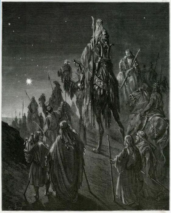 Framed Print : Wise Men following the Star Framed Print : Wise Men following the Star