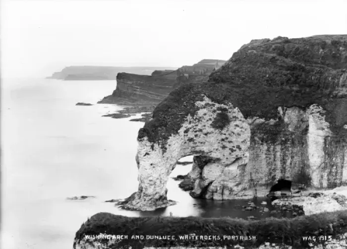 Framed Print : Wishing Arch and Dunluce, Whiterocks, Portrush Framed Print : Wishing Arch and Dunluce, Whiterocks, Portrush