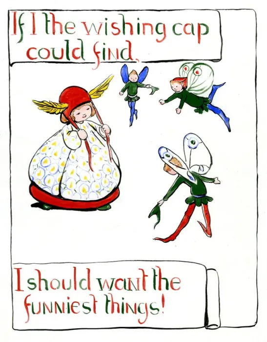 Framed Print : The Wishing Cap, by Minnie Asprey Framed Print : The Wishing Cap, by Minnie Asprey