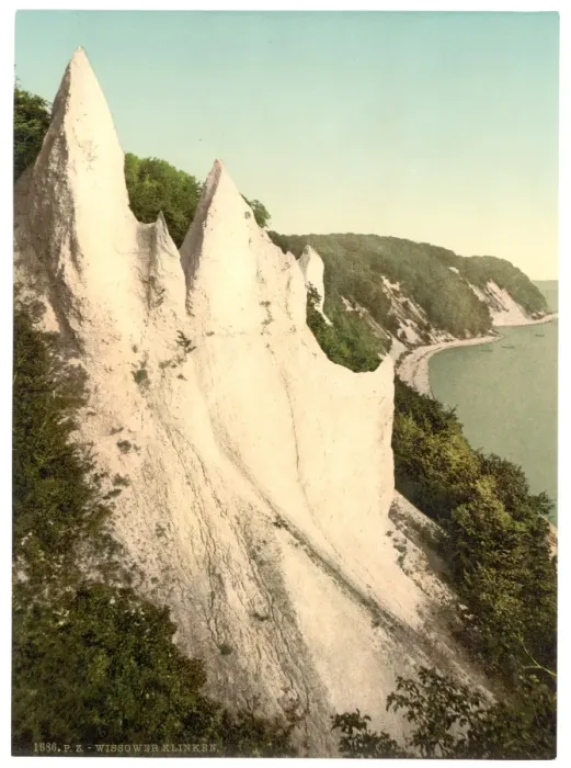 Framed Print : The Wissower Klinken, seen from the west, Isle of Rugen, Ger Framed Print : The Wissower Klinken, seen from the west, Isle of Rugen, Ger