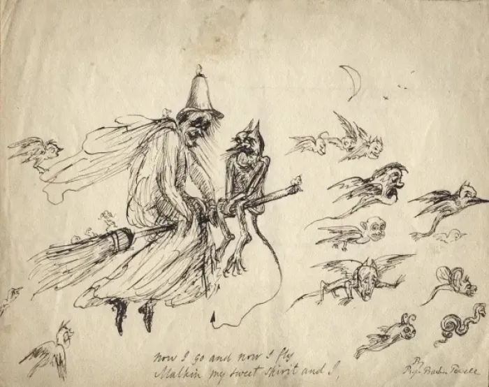 Framed Print : Witch and goblins by Reverend Baden Powell Framed Print : Witch and goblins by Reverend Baden Powell