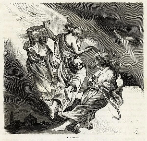 Witches flying