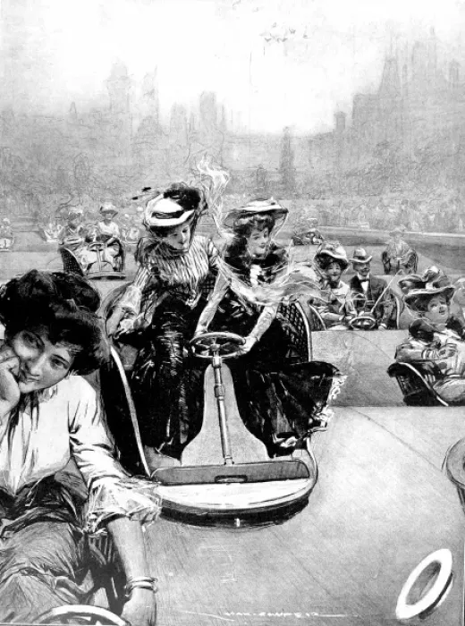 Framed Print : The Witching Waves Ride, White City, London, 1909 Framed Print : The Witching Waves Ride, White City, London, 1909