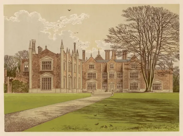 Framed Print : Witchingham Hall / 1879 Framed Print : Witchingham Hall / 1879