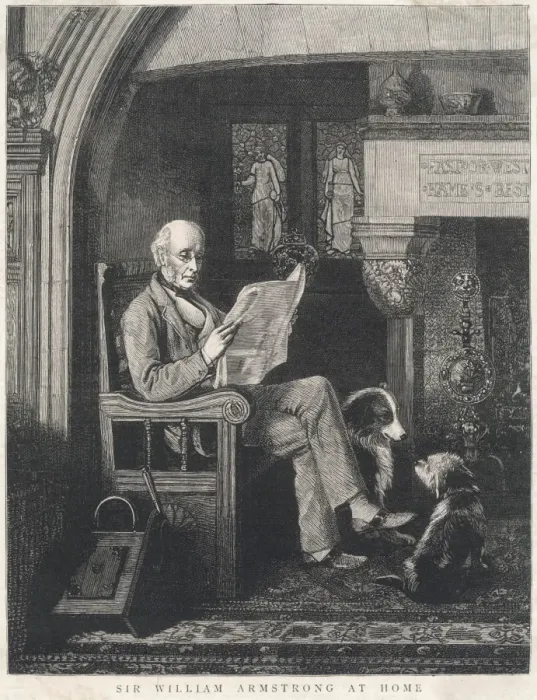Framed Print : Wm Armstrong / Fireplace Framed Print : Wm Armstrong / Fireplace