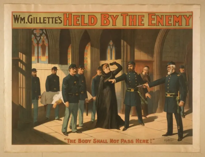 Framed Print : Wm. Gillettes Held by the enemy Framed Print : Wm. Gillettes Held by the enemy