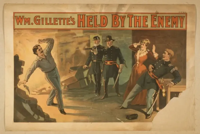 Framed Print : Wm. Gillettes Held by the enemy Framed Print : Wm. Gillettes Held by the enemy