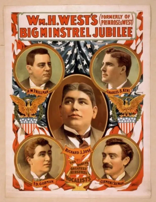 Framed Print : Wm. H. Wests Big Minstrel Jubilee (formerly of Primrose & W Framed Print : Wm. H. Wests Big Minstrel Jubilee (formerly of Primrose & W