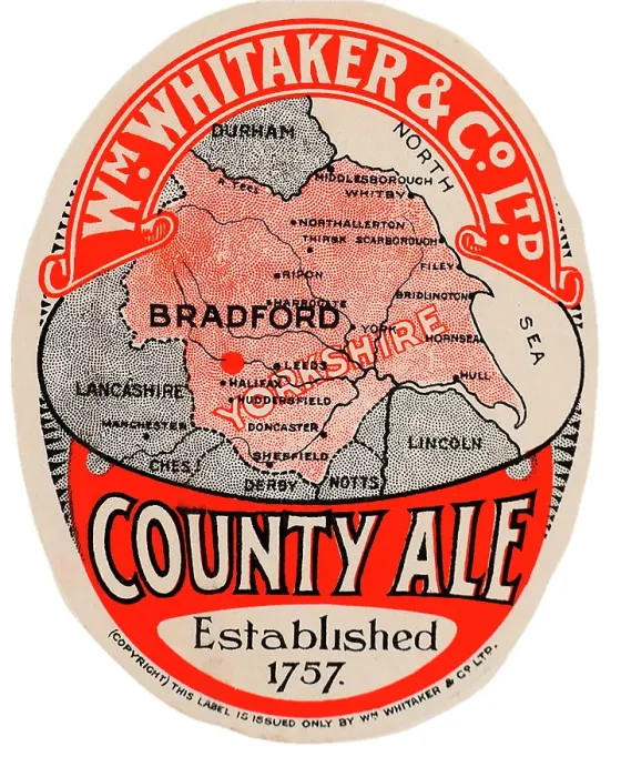 Framed Print : Wm Whittaker County Ale Framed Print : Wm Whittaker County Ale