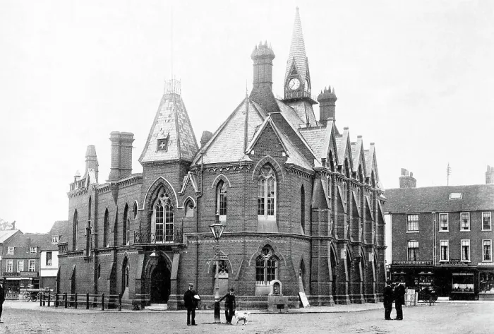 Framed Print : Wokingham Town Hall early 1900s Framed Print : Wokingham Town Hall early 1900s