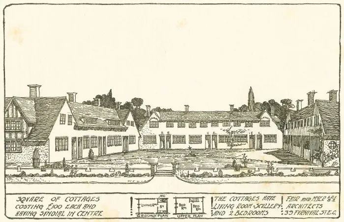Framed Print : Woldsea Proposed Cottage Square Framed Print : Woldsea Proposed Cottage Square