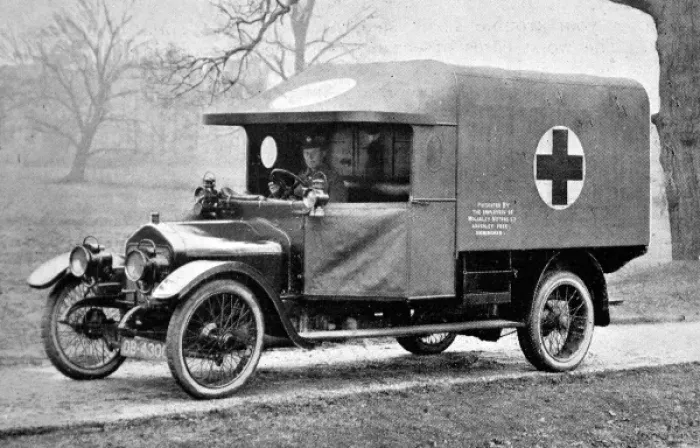 Framed Print : A Wolseley ambulance Framed Print : A Wolseley ambulance