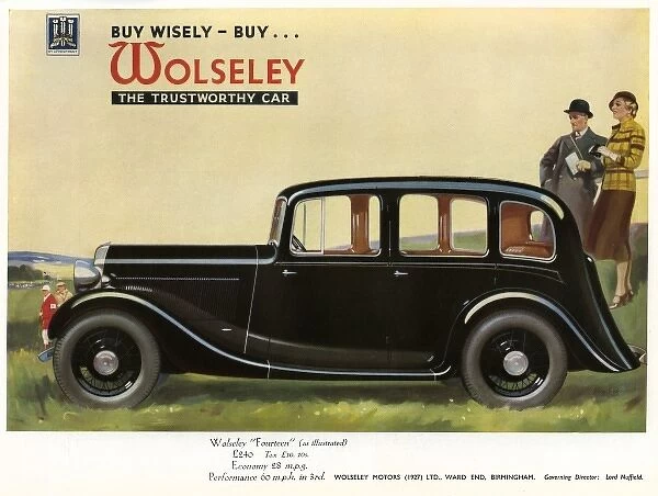 Wolseley car advertisement