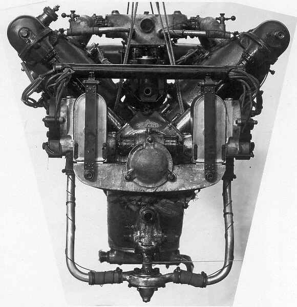 A Wolseley V-8 inline engine